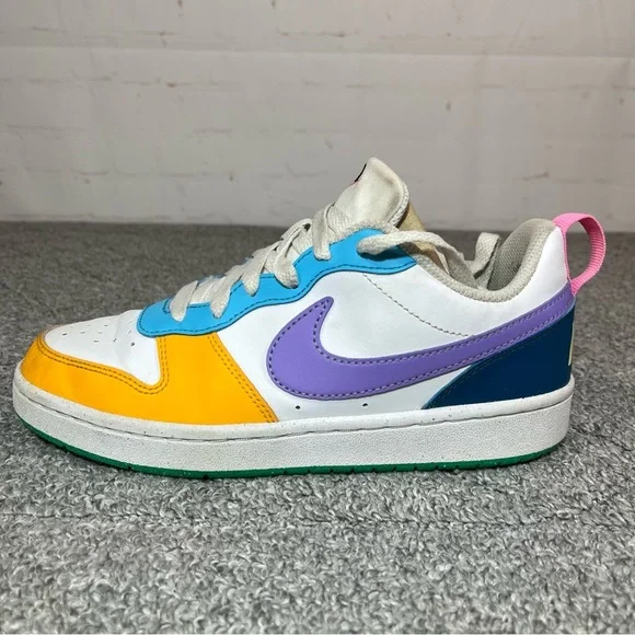 Nike Dunk Low GS Multi Color White Orange Green Sneakers Size 5Y FQ8373-902 - Picture 2 of 12